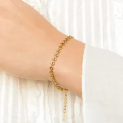 Wasserfest Herz Armband aus vergoldetem Stahl - OCEANA