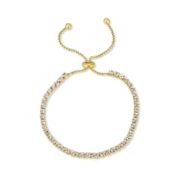 Wasserfest Zirkon Armband aus vergoldetem Stahl - OCEANA