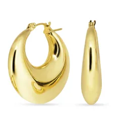 Wasserfester Kreole in vergoldetem Edelstahl - OCEANA