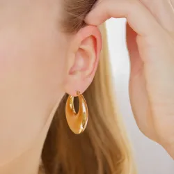 Wasserfester Kreole in vergoldetem Edelstahl - OCEANA