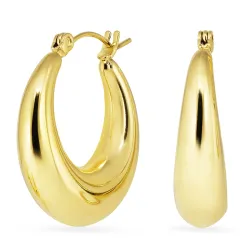 Wasserfester Kreole in vergoldetem Edelstahl - OCEANA