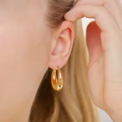 Wasserfester Kreole in vergoldetem Edelstahl - OCEANA