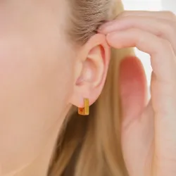 Wasserfester 12 mm Kreole in vergoldetem Edelstahl - OCEANA