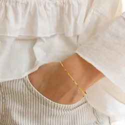 Wasserfest Armband aus vergoldetem Stahl - OCEANA