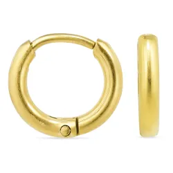 9 mm Wasserfester Kreole in vergoldetem Edelstahl - OCEANA