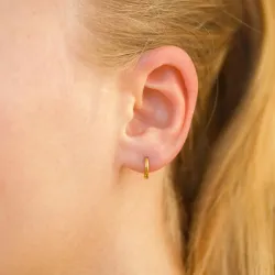 9 mm Wasserfester Kreole in vergoldetem Edelstahl - OCEANA