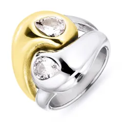 Wasserfest Ring aus vergoldetem Stahl - OCEANA