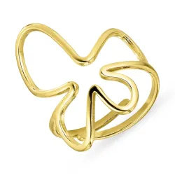 Wasserfest justierbar Ring aus vergoldetem Stahl - OCEANA