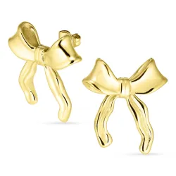 Wasserfester Schleife Ohrringe in vergoldetem Stahl - OCEANA