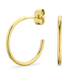 20 mm Wasserfester Halbkreolen in vergoldetem Edelstahl - OCEANA