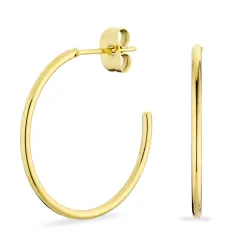 25 mm Wasserfester Halbkreolen in vergoldetem Edelstahl - OCEANA