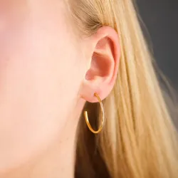 25 mm Wasserfester Halbkreolen in vergoldetem Edelstahl - OCEANA