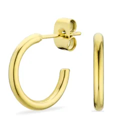 15 mm Wasserfester Halbkreolen in vergoldetem Edelstahl - OCEANA