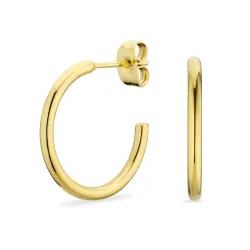 20 mm Wasserfester Halbkreolen in vergoldetem Edelstahl - OCEANA