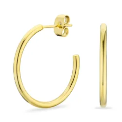 25 mm Wasserfester Halbkreolen in vergoldetem Edelstahl - OCEANA