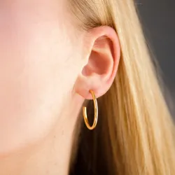 25 mm Wasserfester Halbkreolen in vergoldetem Edelstahl - OCEANA