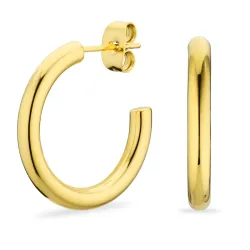 22 mm Wasserfester Halbkreolen in vergoldetem Edelstahl - OCEANA