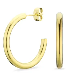 27 mm Wasserfester Halbkreolen in vergoldetem Edelstahl - OCEANA