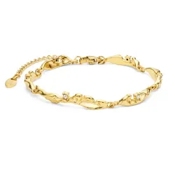 Wasserfest Armband aus vergoldetem Stahl - OCEANA