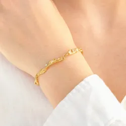Wasserfest Armband aus vergoldetem Stahl - OCEANA