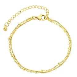 Wasserfest Armband aus vergoldetem Edelstahl  x 3,0 mm  - OCEANA