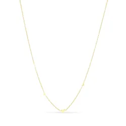 Wasserfest Herz Halskette aus vergoldetem Stahl - OCEANA