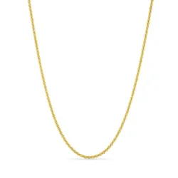 Wasserfest Halskette aus vergoldetem Edelstahl 38 + 5 cm x 2 mm  - OCEANA