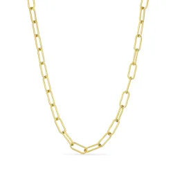 Wasserfest Halskette aus vergoldetem Edelstahl 40 cm x 7 mm  - OCEANA