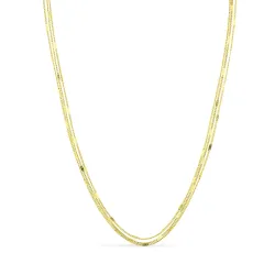 Wasserfest Halskette aus vergoldetem Edelstahl 41 cm x 3 mm  - OCEANA