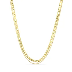 Wasserfest Halskette aus vergoldetem Edelstahl 40 cm x 5 mm  - OCEANA