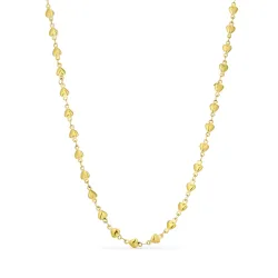 Wasserfest Herz Halskette aus vergoldetem Stahl - OCEANA