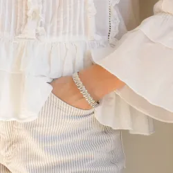 Wasserfest Armreif aus Stahl - OCEANA