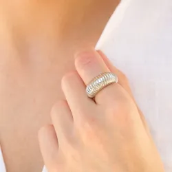 Wasserfest Ring aus Stahl - OCEANA