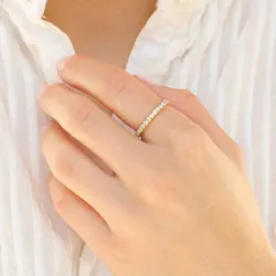 Wasserfest Ring aus vergoldetem Edelstahl - OCEANA