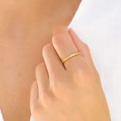 Wasserfest Ring aus vergoldetem Edelstahl - OCEANA