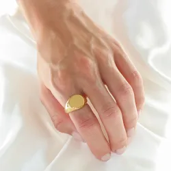 Wasserfest Ring aus vergoldetem Edelstahl - OCEANA