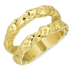 Wasserfest Ring aus vergoldetem Stahl - OCEANA