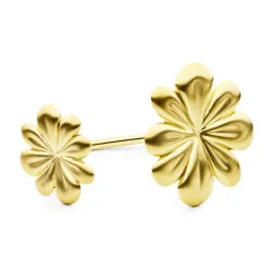 Wasserfest Blumen Armreif aus vergoldetem Stahl - OCEANA