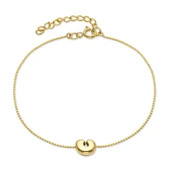 Wasserfest buchstab c Armband aus vergoldetem Stahl - OCEANA