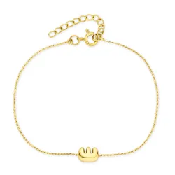 Wasserfest buchstab e Armband aus vergoldetem Stahl - OCEANA