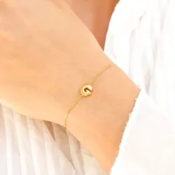 Wasserfest buchstab g Armband aus vergoldetem Stahl - OCEANA