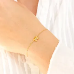 Wasserfest buchstab k Armband aus vergoldetem Stahl - OCEANA