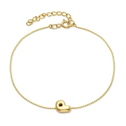 Wasserfest buchstab p Armband aus vergoldetem Stahl - OCEANA