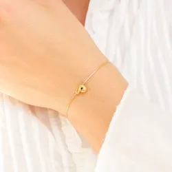 Wasserfest buchstab p Armband aus vergoldetem Stahl - OCEANA