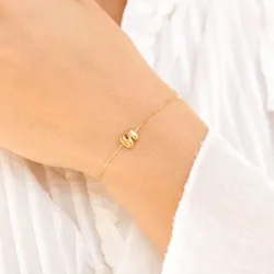 Wasserfest buchstab s Armband aus vergoldetem Stahl - OCEANA