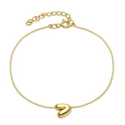 Wasserfest buchstab v Armband aus vergoldetem Stahl - OCEANA
