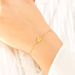 Wasserfest buchstab v Armband aus vergoldetem Stahl - OCEANA