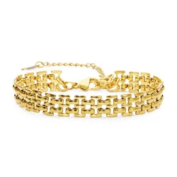 Wasserfest Armband aus vergoldetem Stahl - OCEANA