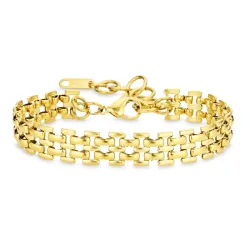 Wasserfest Armband aus vergoldetem Stahl - OCEANA