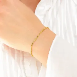 Wasserfest Armband aus vergoldetem Stahl - OCEANA